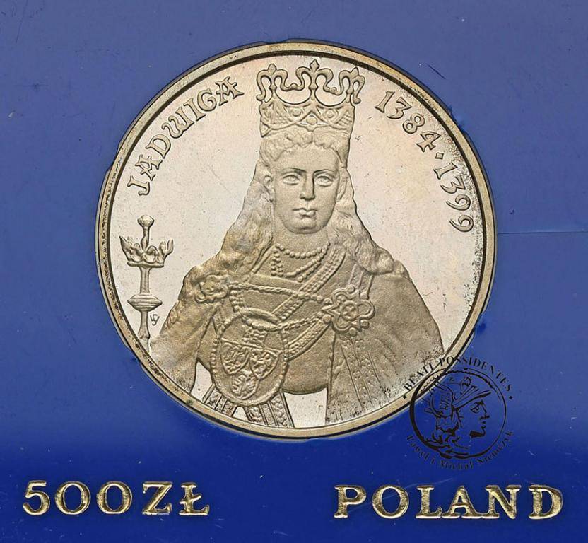 Polska PRL 500 złotych 1988 Jadwiga st.L