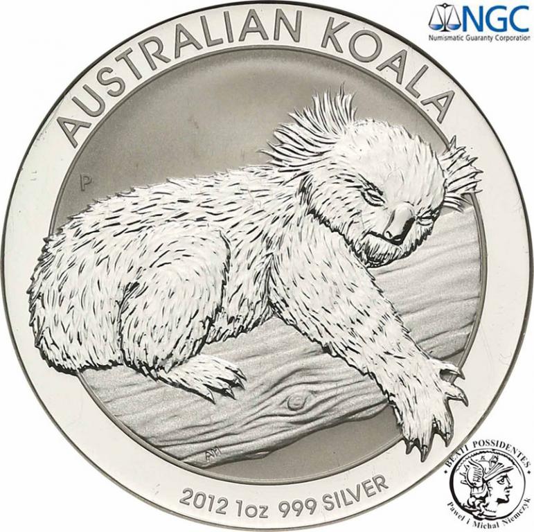 Australia 1 dolar 2012 Koala NGC MS69
