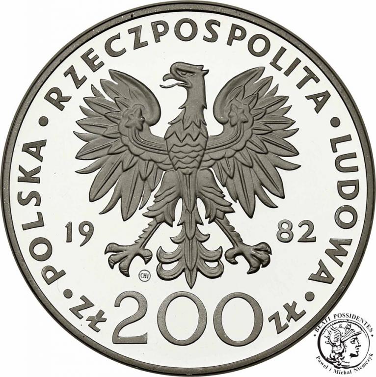 200 złotych 1982 Jan Paweł II st. lustrzany st.L-