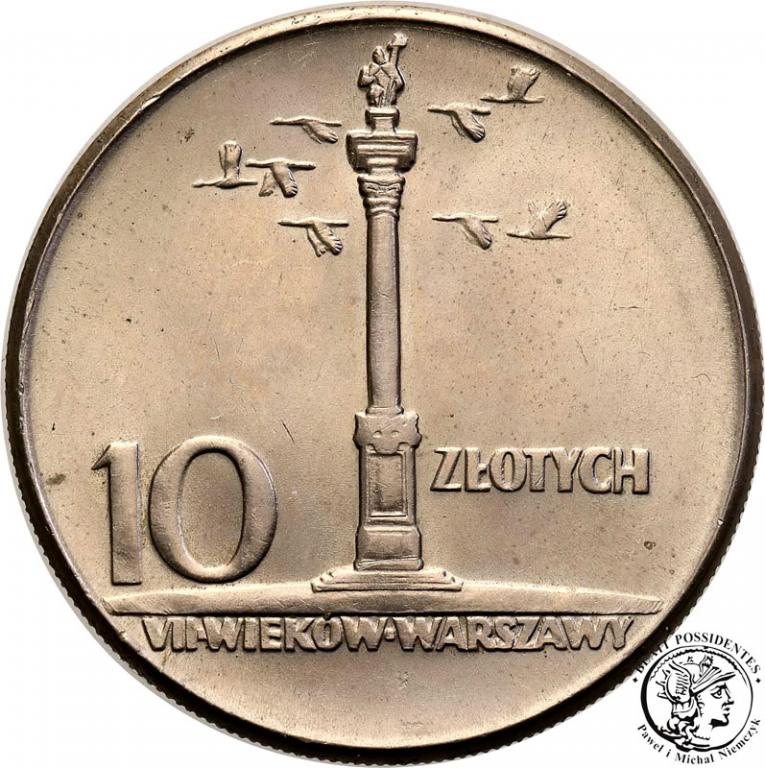 Polska PRL 10 złotych 1965 Kolumna Zygmunta st.1