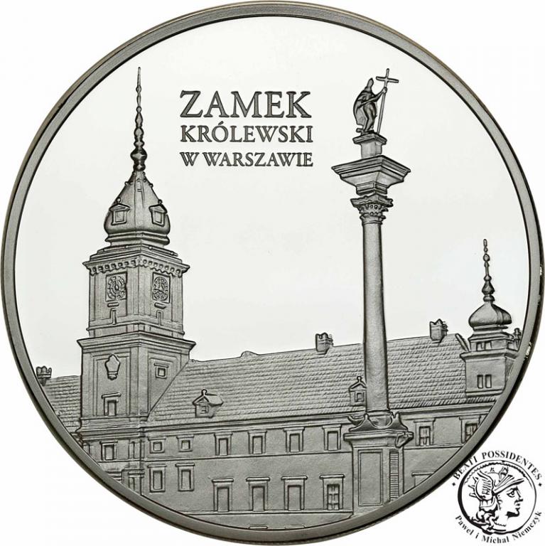 Medal Zamek Królewski w Warszawie Canaletto st.L