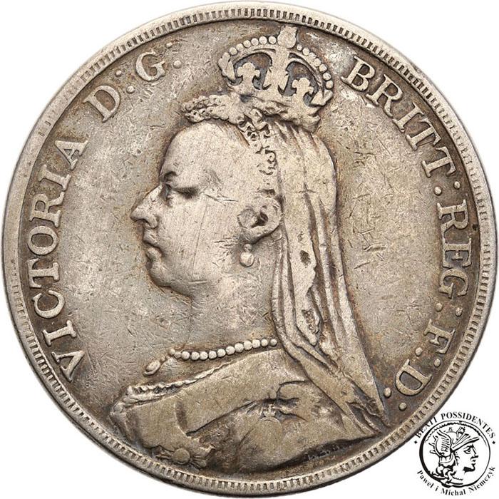 Wielka Brytania Wiktoria Crown (Korona) 1890 st.3