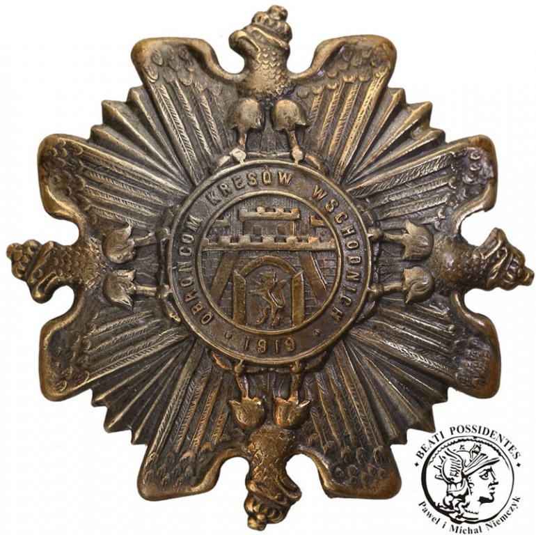 Polska II RP odznaka ''Orlęta'' Lwów 1919