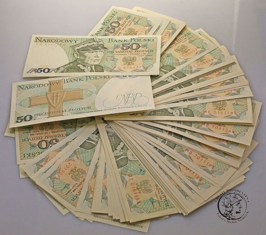 Banknoty 50 złotych różne zestaw 115 szt. st.1-