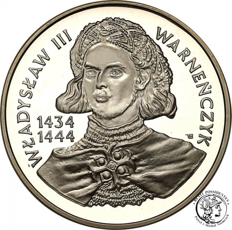 200 000 złotych 1992 Warneńczyk popiersie st.L