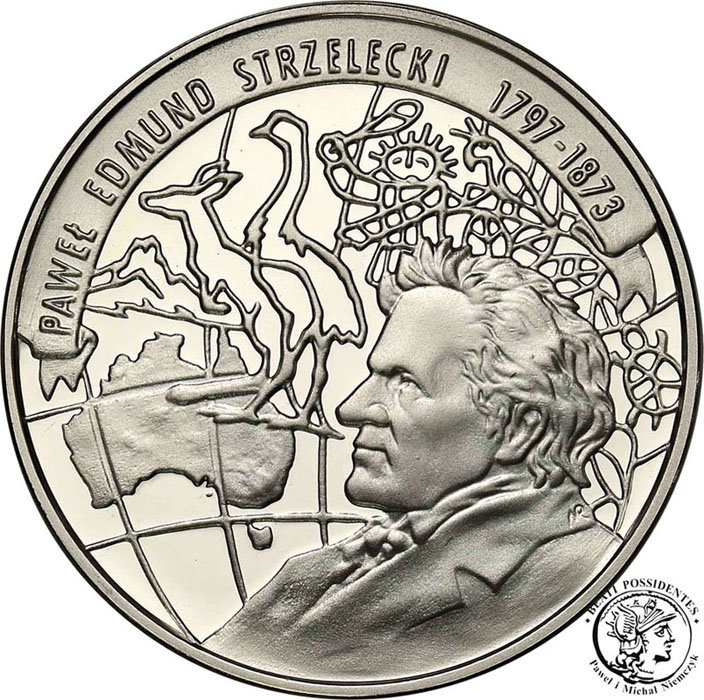 10 złotych 1997 Edmund Strzelecki st.L