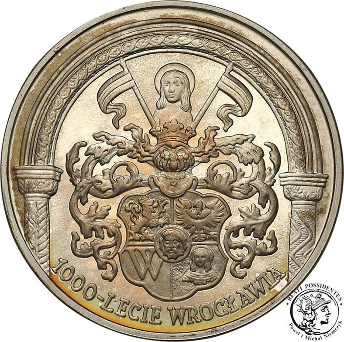 10 złotych 2000 Tysiąclecie Wrocławia st.L-