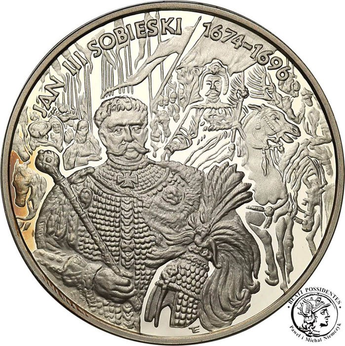 10 złotych 2001 Jan III Sobieski popiersie st.L