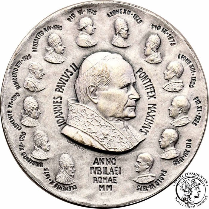 Watykan medal 2000 Jan Paweł II SREBRO st.1