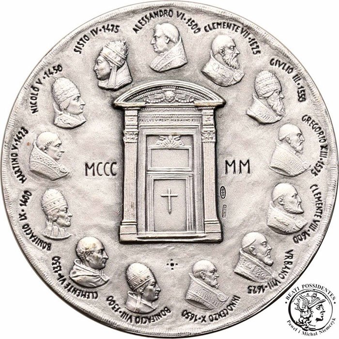 Watykan medal 2000 Jan Paweł II SREBRO st.1