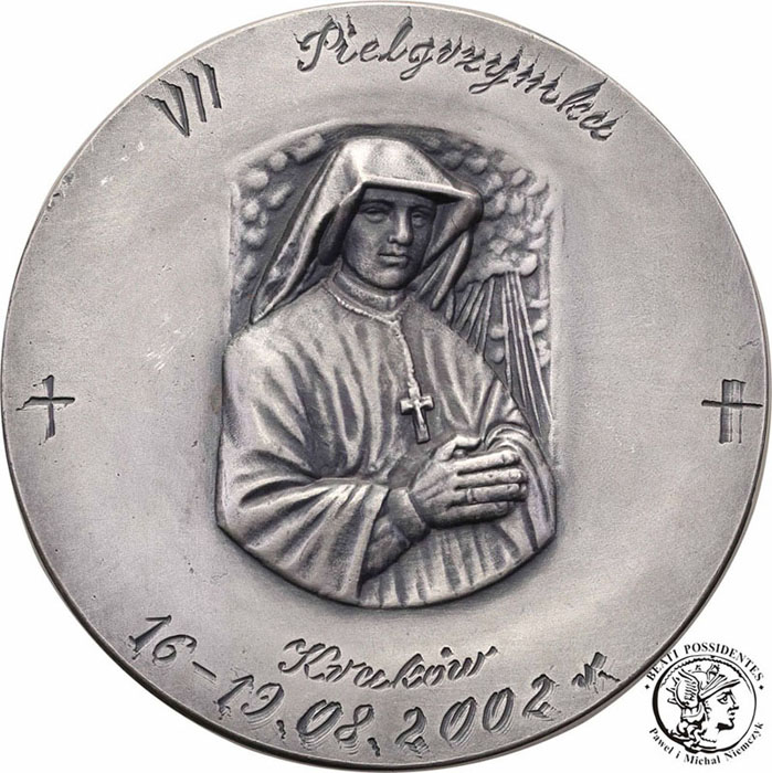 Polska medal 2002 Jan Paweł II Kraków brąz st.1
