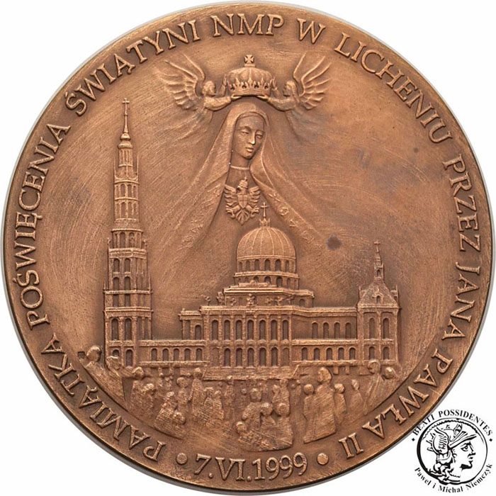 Polska medal 1999 Jan Paweł II Licheń brąz st.1