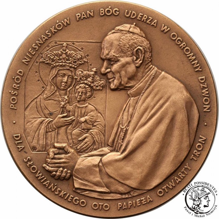 Polska medal 1999 Jan Paweł II Słowacki brąz st.1