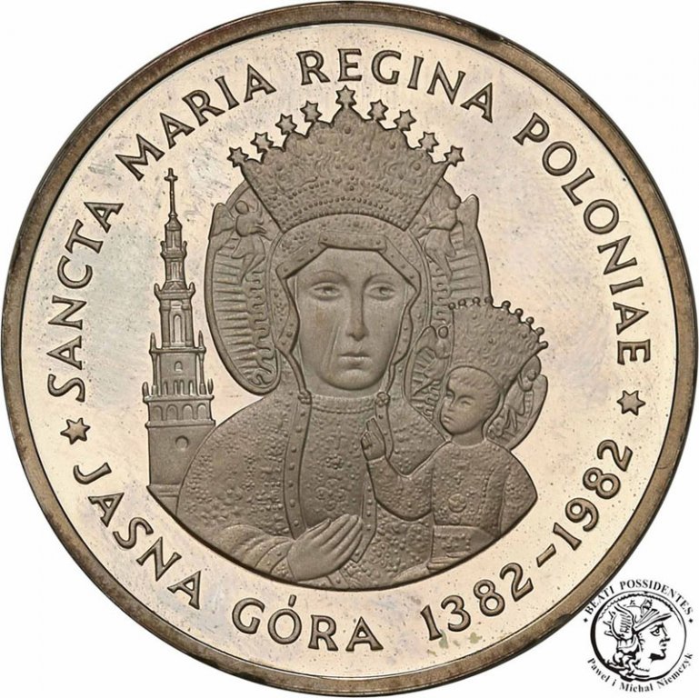 Polska medal 1982 Jan Paweł II SREBRO st.L-