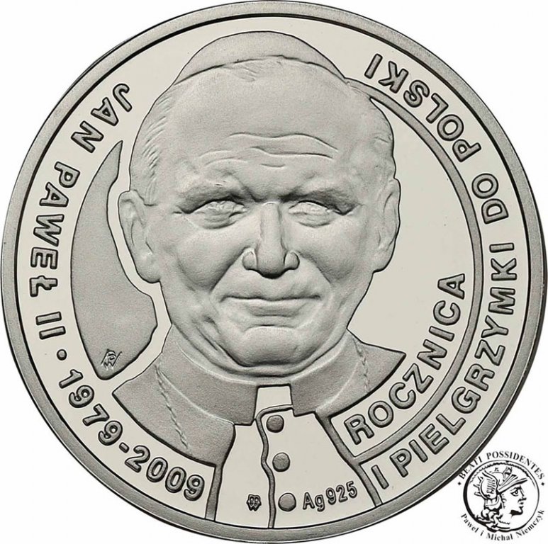 Polska medal 2009 Jan Paweł II SREBRO st.L