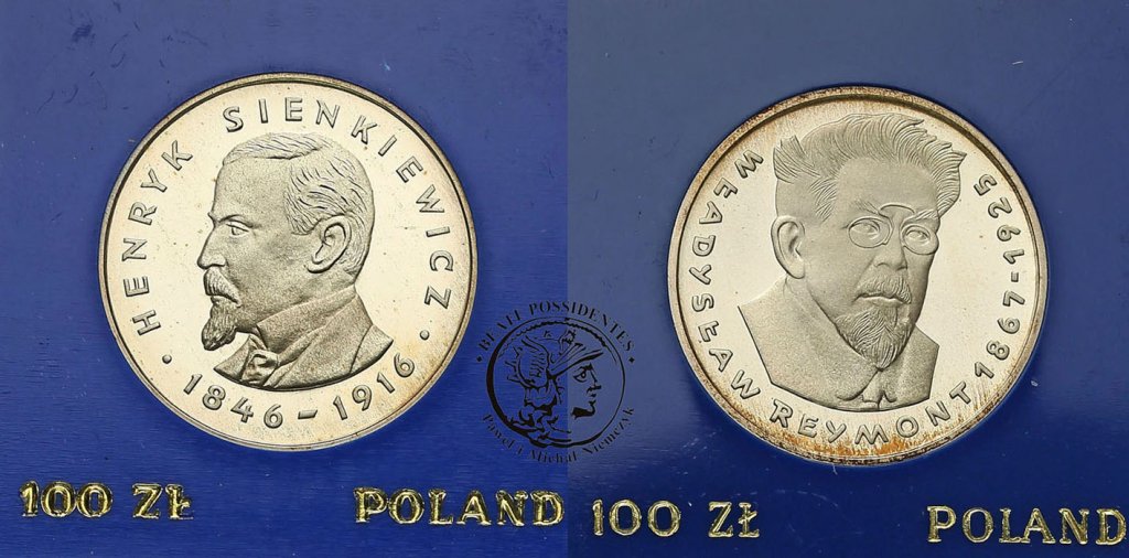 100 złotych 1977 Sienkiewicz + Reymont st.L