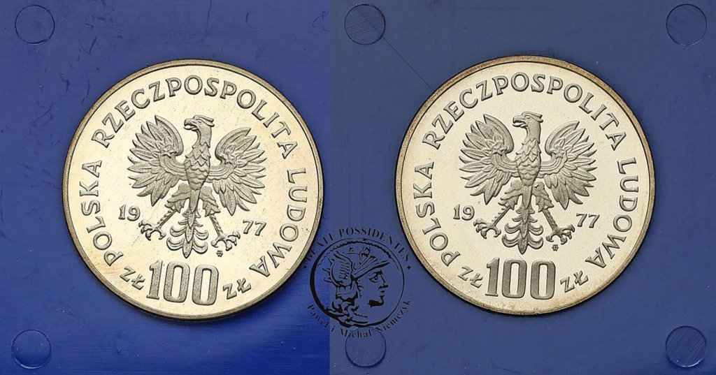 100 złotych 1977 Sienkiewicz + Reymont st.L