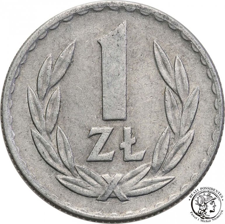 Polska PRL 1 złoty 1967 Al st.2-