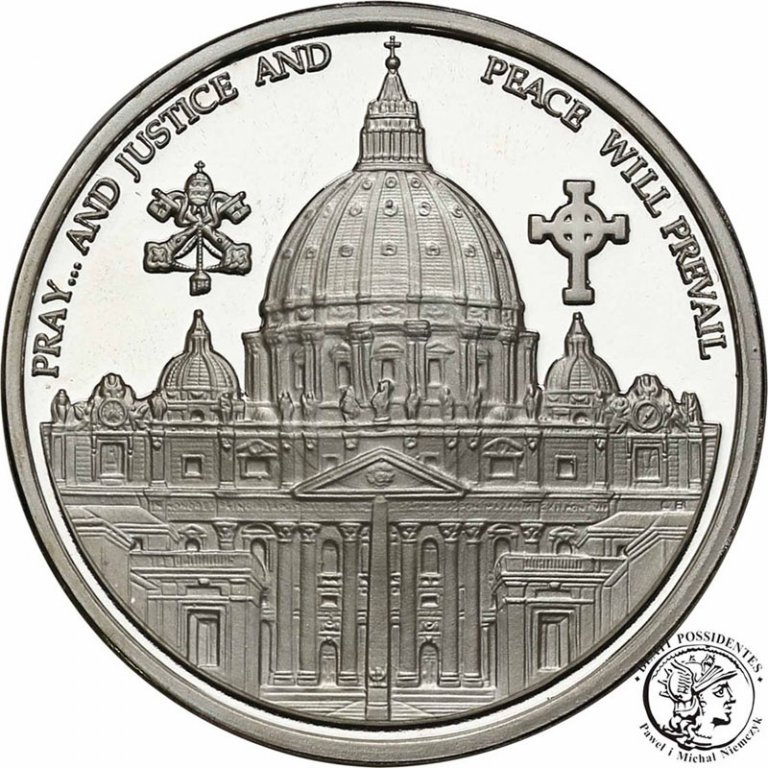 USA medal 1983 Jan Paweł II SREBRO st.L