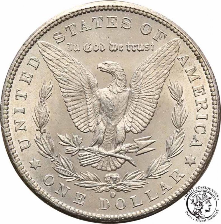 USA Morgan 1 dolar 1902 O Nowy Orlean st. 1-/2+