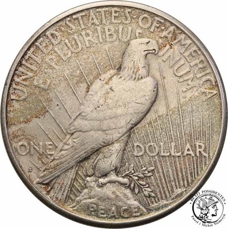 USA Peace 1 dolar 1922 S San Francisco st. 3-