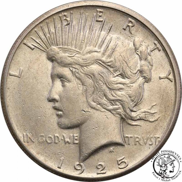 USA Peace 1 dolar 1925 S San Francisco st. 3+