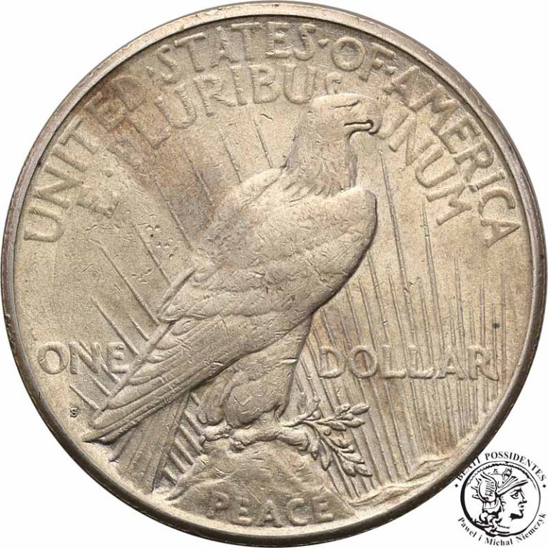USA Peace 1 dolar 1925 S San Francisco st. 3+