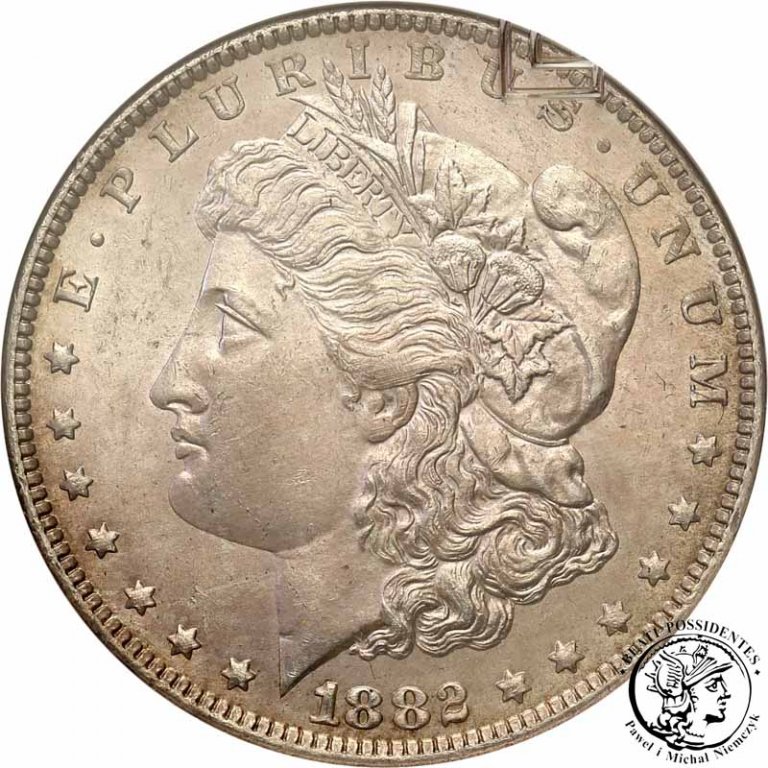 USA Morgan 1 dolar 1882 O Nowy Orlean GCN MS63
