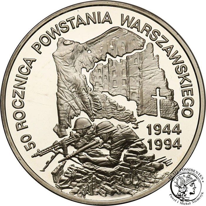 300 000 złotych 1994 Powstanie Warszawskie st.L-