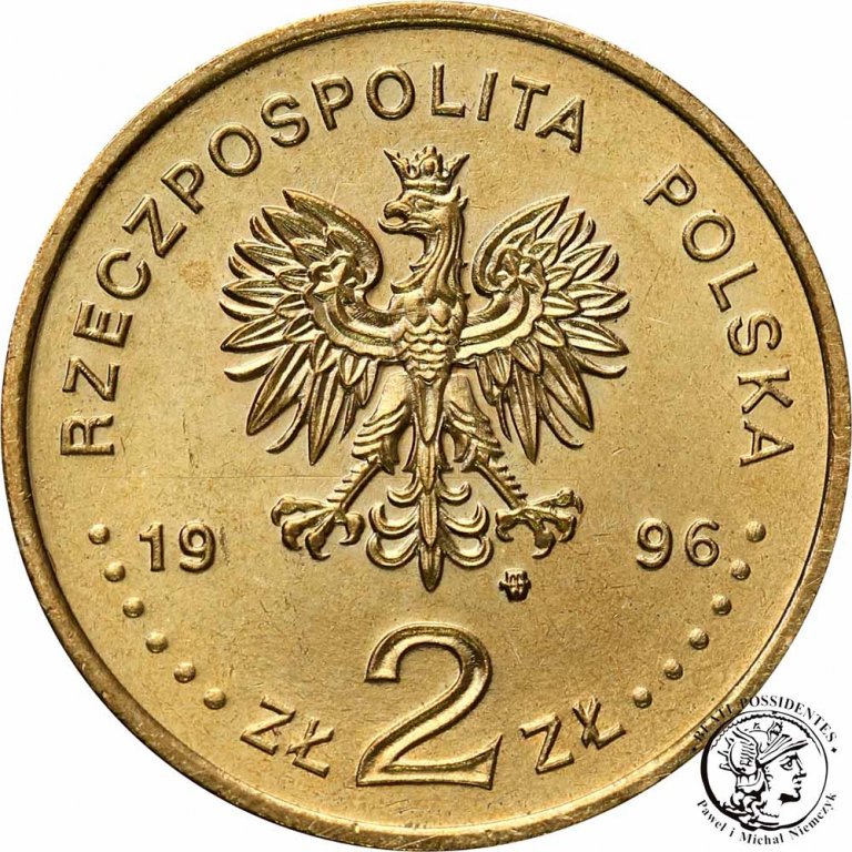 2 złote 1996 Zygmunt II August st. 1- RZADKIE