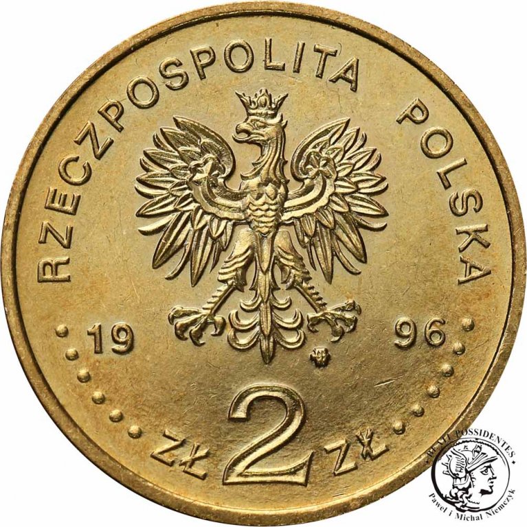 2 złote 1996 Zygmunt II August st. 1-  RZADKIE
