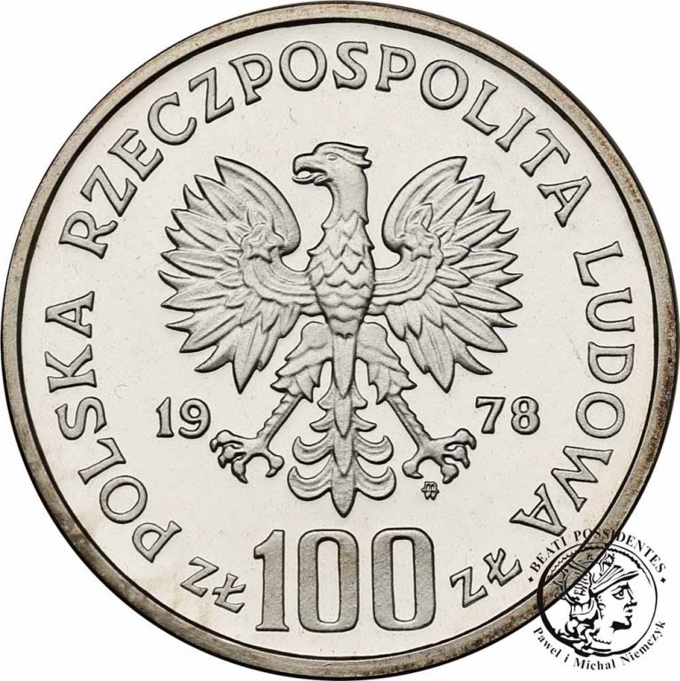 Polska PRL 100 złotych 1978 Bóbr st.L-