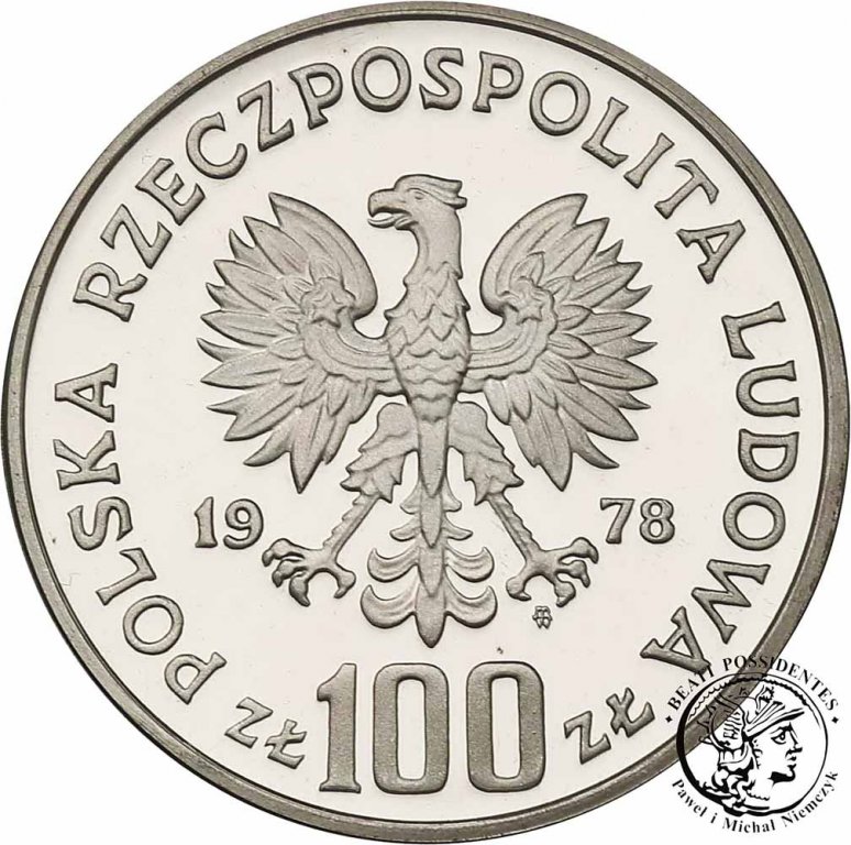 Polska PRL 100 złotych 1978 Łoś st.L-