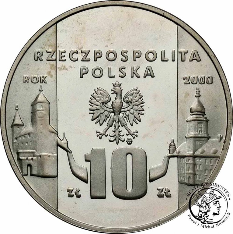 Polska III RP 10 złotych 2000 Rapperswil st.L-