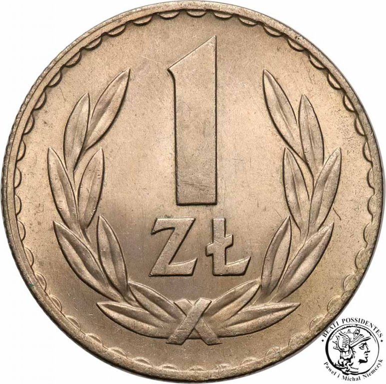 Polska PRL 1 złoty 1949 Miedzionikiel st.1/1-