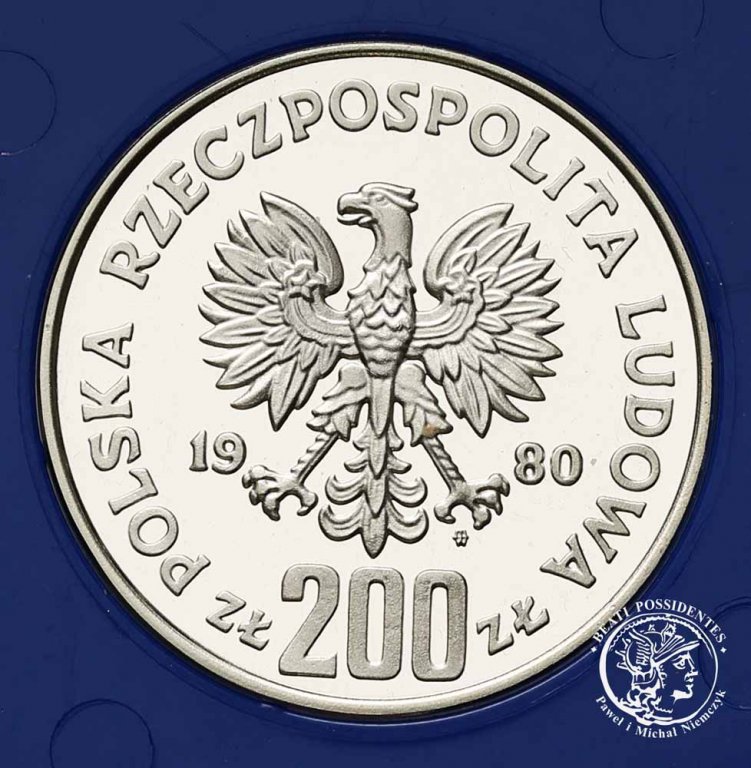 200 złotych 1980 Oly Lake Placid bez znicza st. L-