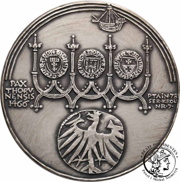 Polska medal Kazimierz Jagiellończyk SREBRO st. 2