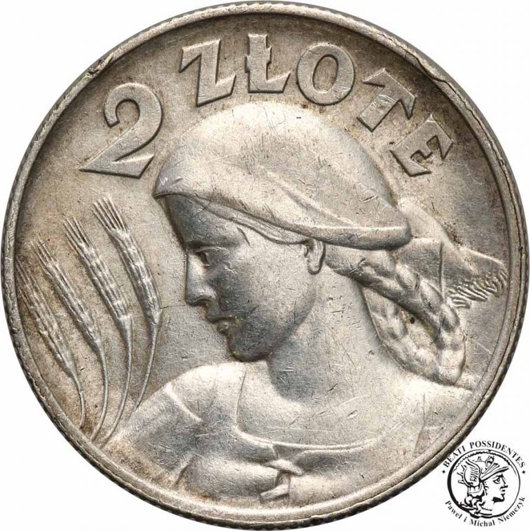 Polska II RP 2 złote 1925 . z kropką st. 3+