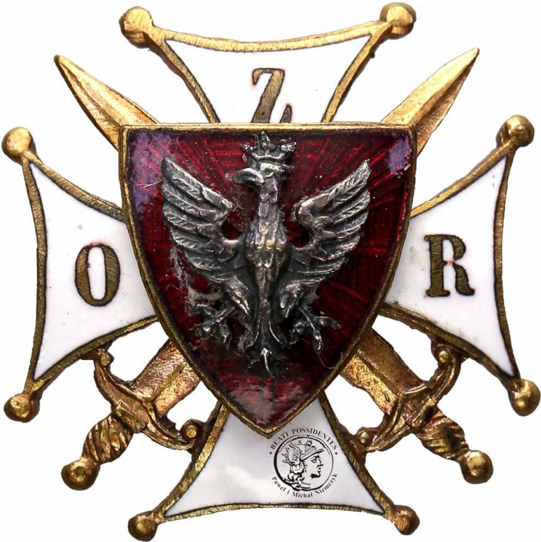 II RP Odznaka Związek Oficerów Rezerwy st. 1