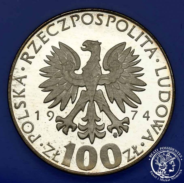Polska PRL 100 złotych 1974 Skłodowska Curie st.L