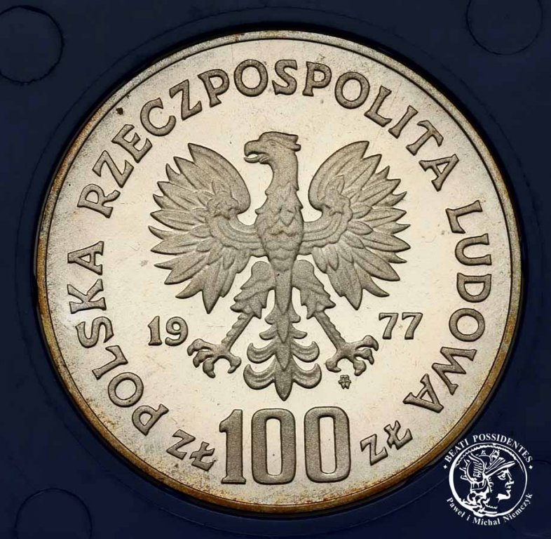 Polska PRL 100 złotych 1977 W. Reymont st.L