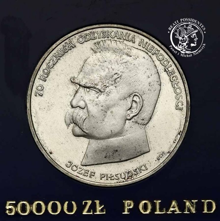 Polska 50000 złotych 1988 Piłsudski st.1
