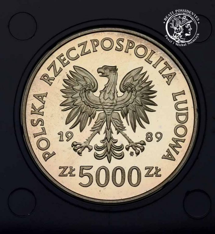 Polska PRL 5000 złotych 1989 Zabytki Torunia st.L-