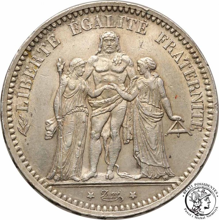 Francja 5 franków 1875A Paris st. 2