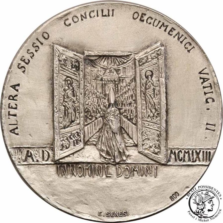 Watykan medal Paweł VI 1963 srebro st. 1/1-