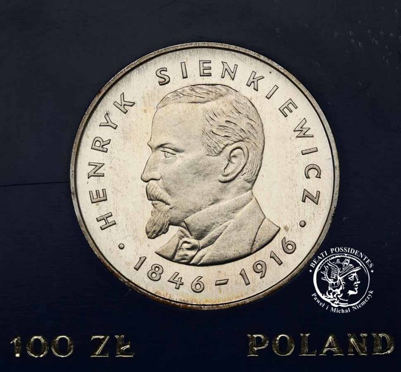 PRL 100 złotych 1977 Henryk Sienkiewicz st.L