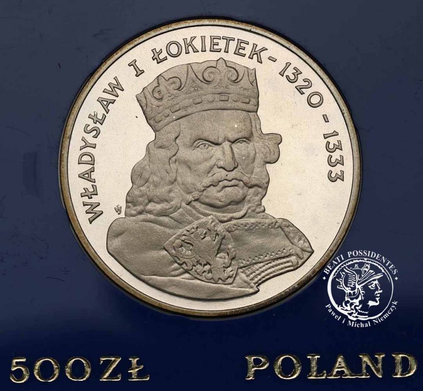 Polska PRL 500 złotych 1986 Łokietek st. L-