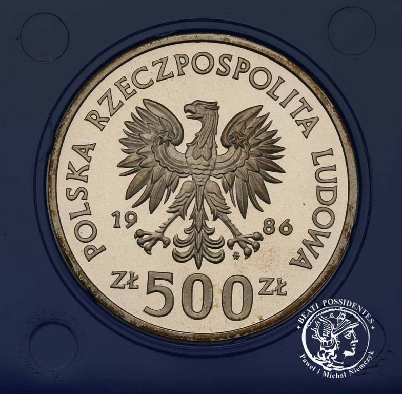 Polska PRL 500 złotych 1986 Łokietek st. L-