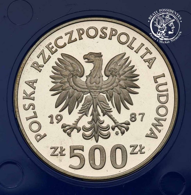 PRL 500 złotych 1987 Kazimierz Wielki st.L