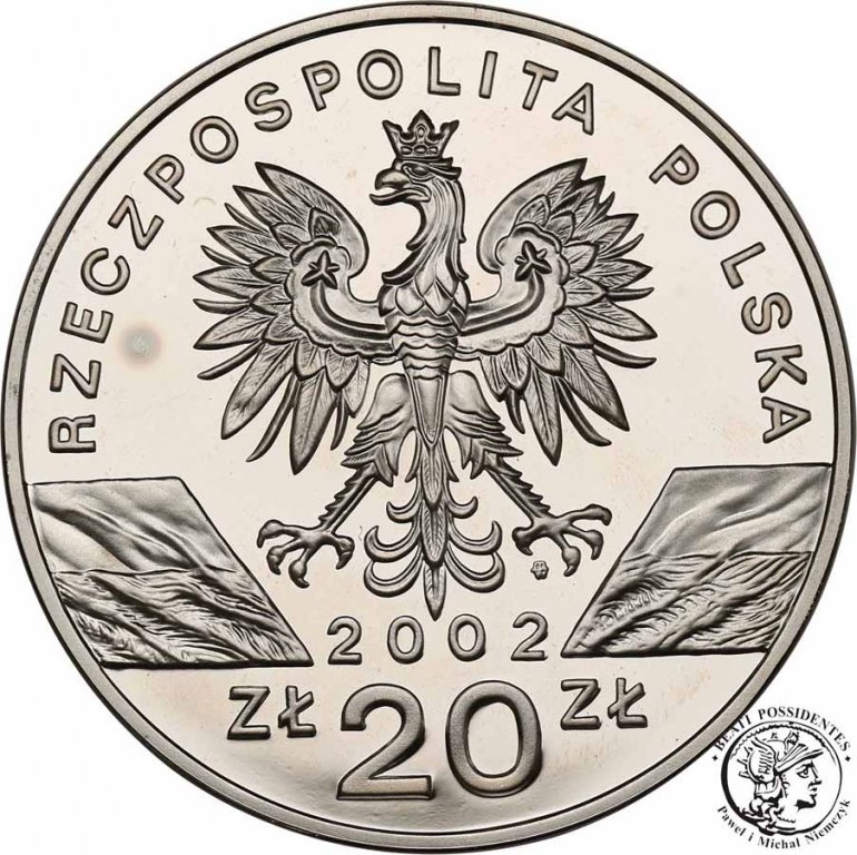 III RP 20 złotych 2002 Żółw błotny st.L-